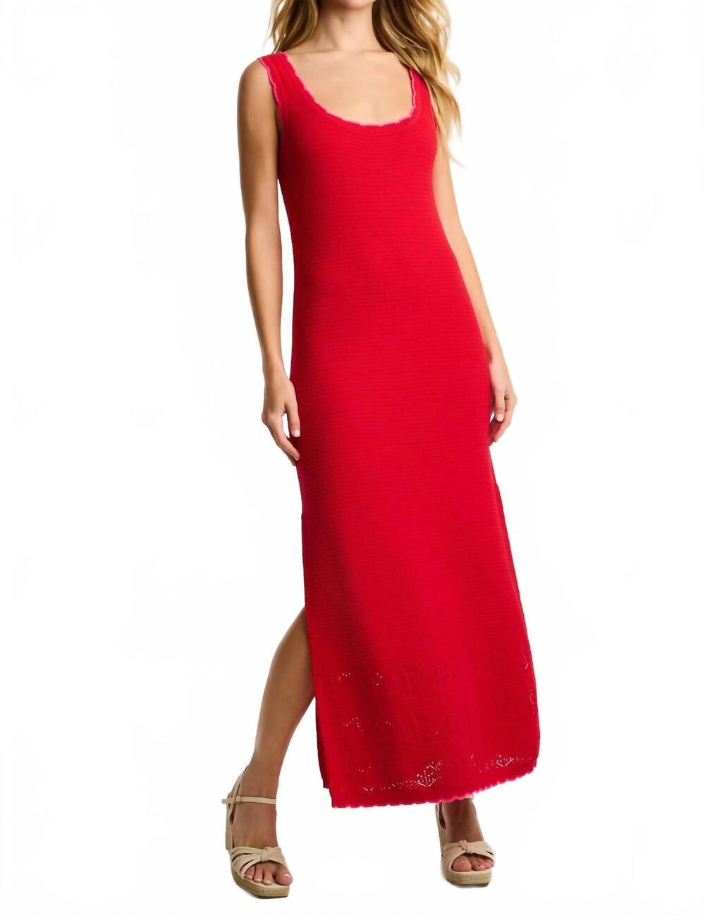 NEW LISA TODD seaside chic dress in lipstick